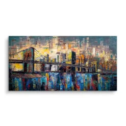 Brooklyn 16 Brooklyn -Artmind wandbild brooklyn colors kunst kaufen bei artmind brushed