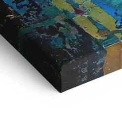 Brooklyn 21 Brooklyn -Artmind wandbild brooklyn colors kunst kaufen bei artmind detail leinwand