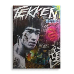Bruce Lee - Retro 15 Bruce Lee - Retro -Artmind wandbild bruce lee kunst kaufen bei artmind leinwand