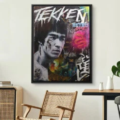 Bruce Lee - Retro 17 Bruce Lee - Retro -Artmind wandbild bruce lee kunst kaufen bei artmind 17