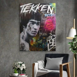 Bruce Lee - Retro 18 Bruce Lee - Retro -Artmind wandbild bruce lee kunst kaufen bei artmind 2
