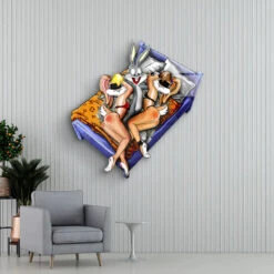 Bunny Time 10 Bunny Time -Artmind wandbild bugs bunny lola bunny bett artwork artmind 3