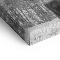 Auerochsen Bulle 21 Auerochsen Bulle -Artmind wandbild bulle schwarz weiss premium kunstwerk artmind detail leinwand