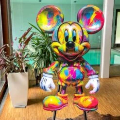 Mr. Colorful 11 Mr. Colorful -Artmind wandbild bunte mickey mouse 1