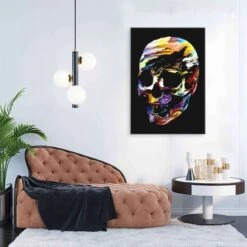 Totenkopf 20 Totenkopf -Artmind wandbild bunter totenkopf 20