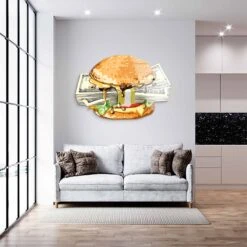 Cash Burger 13 Cash Burger -Artmind wandbild cash burger kunstwerk 4
