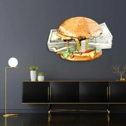 Cash Burger 14 Cash Burger -Artmind wandbild cash burger kunstwerk 5