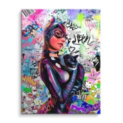 Catwoman 16 Catwoman -Artmind wandbild catwoman von artmind leinwand
