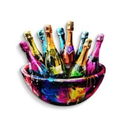 Sparkling Life 8 Sparkling Life -Artmind wandbild champagner flaschen moet artwork artmind kunstwerk 7