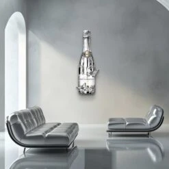 Platinum Sparkle 13 Platinum Sparkle -Artmind wandbild champagner moet chrom artwork artmind 1