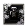 Chanel On Flower 1 Chanel On Flower -Artmind wandbild chanel black gold von artmind brushed