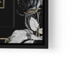 Chanel On Flower 24 Chanel On Flower -Artmind wandbild chanel black gold von artmind lwrs