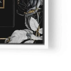 Chanel On Flower 25 Chanel On Flower -Artmind wandbild chanel black gold von artmind lwrw