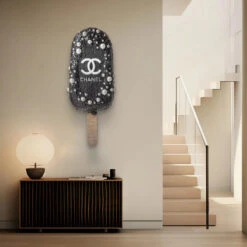 Midnight Temptation 10 Midnight Temptation -Artmind wandbild chanel eis freiform artwork artmind 1