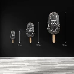 Midnight Temptation 11 Midnight Temptation -Artmind wandbild chanel eis freiform artwork artmind 5