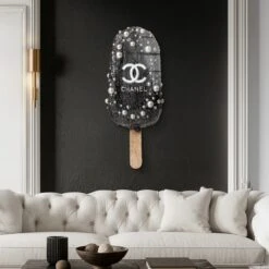 Midnight Temptation 9 Midnight Temptation -Artmind wandbild chanel eis freiform artwork artmind 6