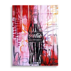 Cola On Red 15 Cola On Red -Artmind wandbild coce kunst kaufen bei artmind acryl