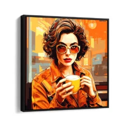 Coffeetime 16 Coffeetime -Artmind wandbild coffeetime kunst kaufen bei artmind schattenfugenrahmen