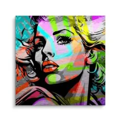 Marilyn Porträt 16 Marilyn Porträt -Artmind wandbild colorful women artmind wall art bild brushed