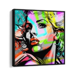 Marilyn Porträt 17 Marilyn Porträt -Artmind wandbild colorful women artmind wall art bild schattenfugenrahmen