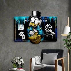 No Limit 10 No Limit -Artmind wandbild dagobert american express kreditkarte kunstwerk 1