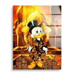 Gold Rush 17 Gold Rush -Artmind wandbild dagobert duck in gold acryl