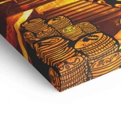 Gold Rush 23 Gold Rush -Artmind wandbild dagobert duck in gold detail leinwand