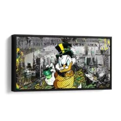 Be King 17 Be King -Artmind wandbild dagobert duck in las vegas dubai schattenfugenrahmen