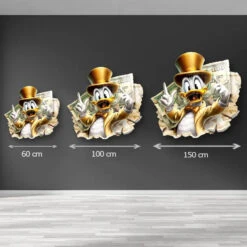 Million Dollar Smile 15 Million Dollar Smile -Artmind wandbild dagobert geld motivation artmind kunst