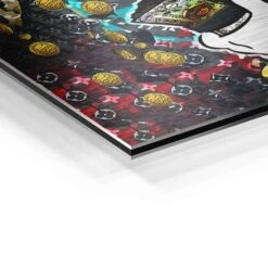 Bitcoin Art 19 Bitcoin Art -Artmind wandbild dagobert mit geldscheinen detail brushed