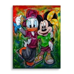 Dreamteam 16 Dreamteam -Artmind wandbild disney micky artworld online galerie pupi artmind brushed