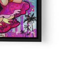 Crime In Sunshine 23 Crime In Sunshine -Artmind wandbild donald daisy als gangster unter palmen lwrs