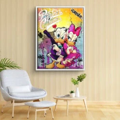 Crime In Sunshine 18 Crime In Sunshine -Artmind wandbild donald daisy als gangster unter palmen 14