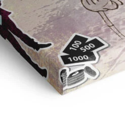 Crime Partners 21 Crime Partners -Artmind wandbild donald daisy crime partner retro artwork detail leinwand