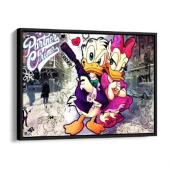 Crime Partners 16 Crime Partners -Artmind wandbild donald daisy crime partner retro artwork schattenfugenrahmen