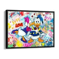 Big Love 16 Big Love -Artmind wandbild donald dasy love artmind comic artwork schattenfugenrahmen