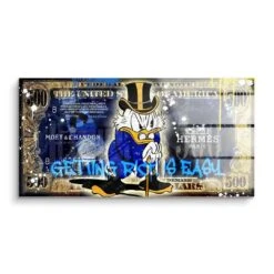 Getting Rich Is Easy 17 Getting Rich Is Easy -Artmind wandbild donald rich von artmind acryl