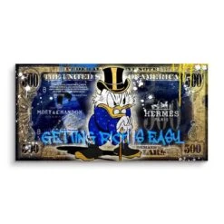 Getting Rich Is Easy 16 Getting Rich Is Easy -Artmind wandbild donald rich von artmind brushed