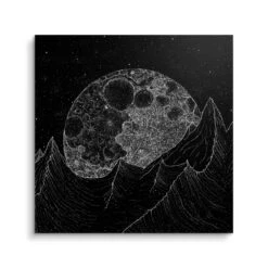 Better Off Without 16 Better Off Without -Artmind wandbild dot painting mond brushed