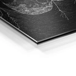 Better Off Without 23 Better Off Without -Artmind wandbild dot painting mond detail brushed