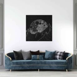 Better Off Without 20 Better Off Without -Artmind wandbild dot painting mond 15