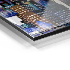 Düsseldorf - Night -Artmind wandbild duesseldorf night kunst kaufen bei artmind detail acryl