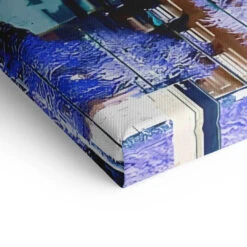 Düsseldorf - Night -Artmind wandbild duesseldorf night kunst kaufen bei artmind detail leinwand