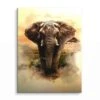 Smooth Elephant 1 Smooth Elephant -Artmind wandbild elefant wueste artmind wall art bild leinwand