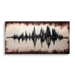 Flatline 15 Flatline -Artmind wandbild flatline kunst kaufen bei artmind brushed