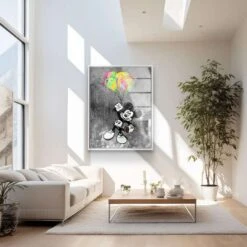 Balloon Power 20 Balloon Power -Artmind wandbild fliegende micky maus luftballons bunt artwork artmind 6