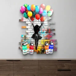 Take Off 11 Take Off -Artmind wandbild flying girl luftballon artmind 2