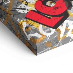 Cheerful 21 Cheerful -Artmind wandbild freche micky maus detail leinwand