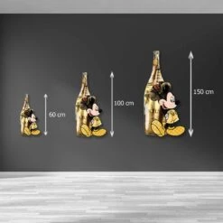 Gold Champagne - Sylt 13 Gold Champagne - Sylt -Artmind wandbild freiform goldener moet mit micky 5