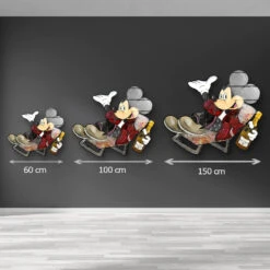 Welcome To Relax 13 Welcome To Relax -Artmind wandbild freiform mickey liegestuhl artwork 4